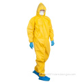 TYPE 4B/5B/6B Nonwoven Overalls Disposable PPE Coveralls With Hood